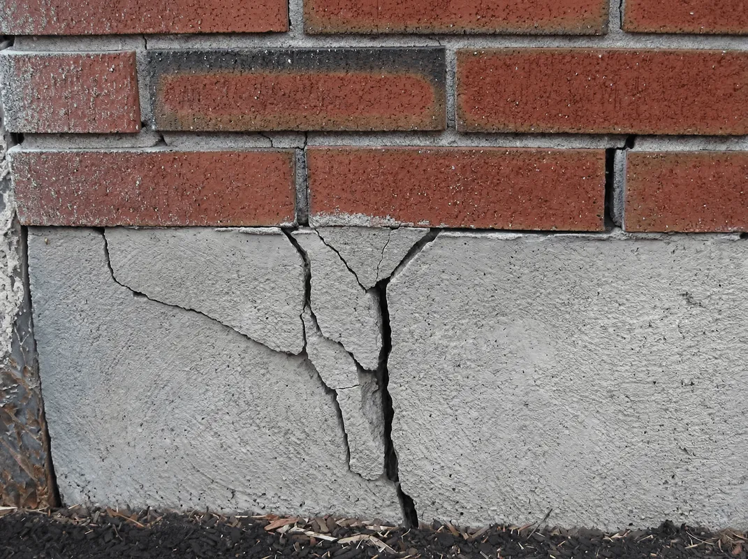 Concrete foundation with serious structural damage in Yonkers, NY
